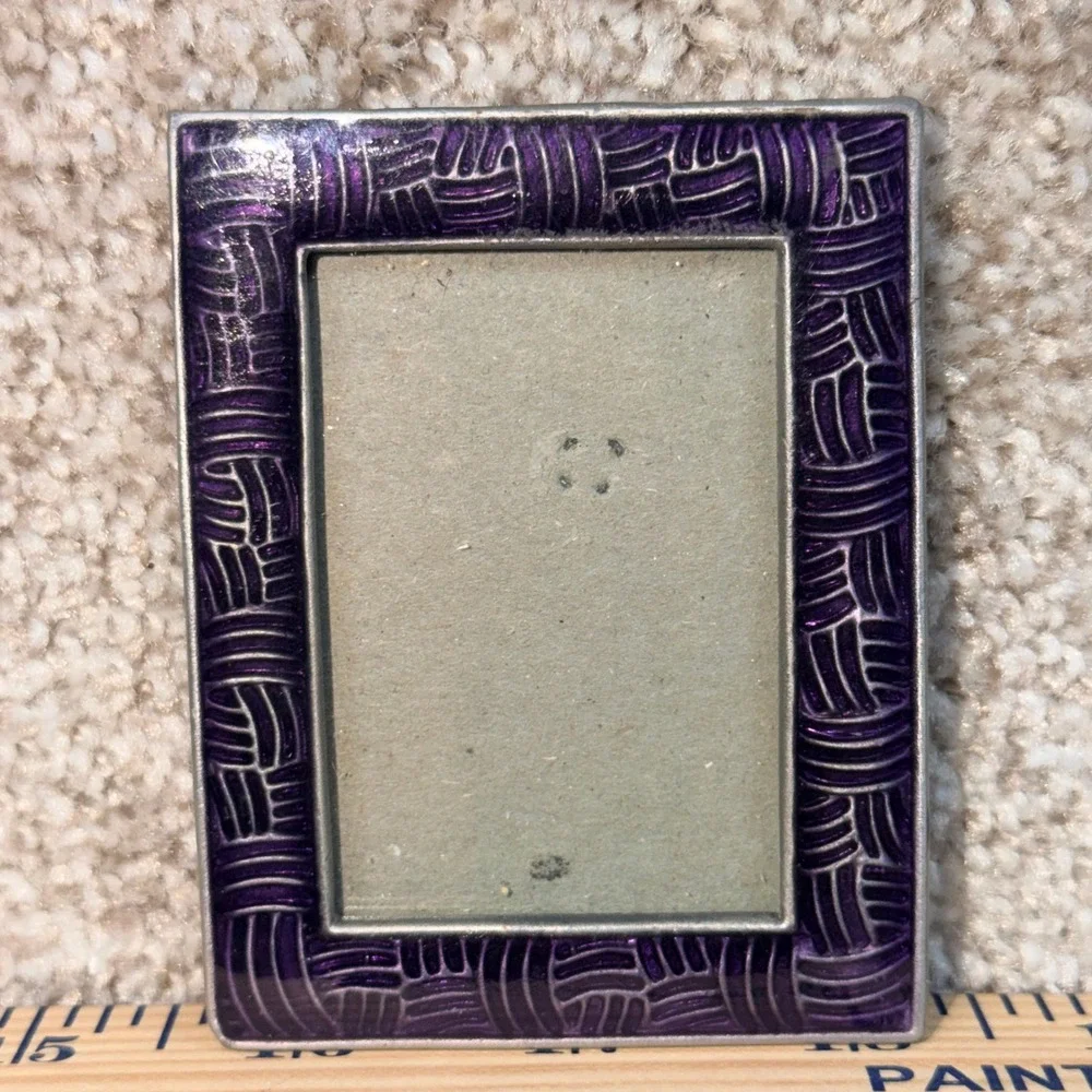 MCS Industries Enamel Metal Basketweave Picture Frame 2x3 Tabletop 21444